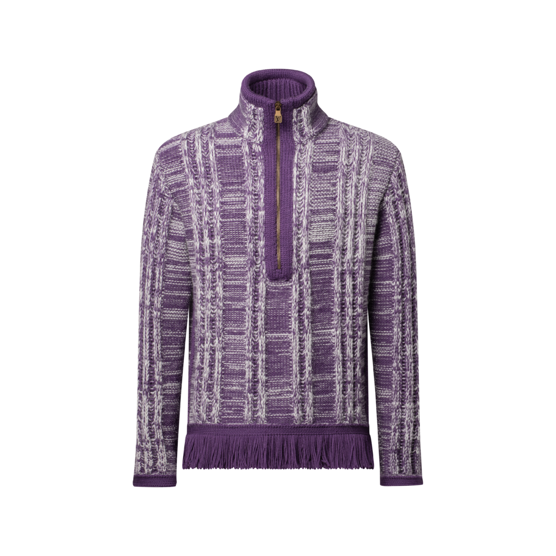 ストライプ ジャカード ハーフジップ セーター ｜ルイ・ヴィトン 公式